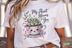 Valentine Succulent Pots PNG Product Image 5