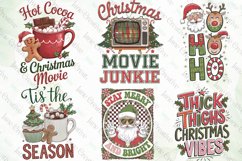 Retro Christmas Sublimation Clipart Product Image 3