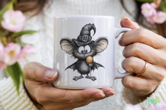 Quirky Bat Clipart Sublimation Product Image 3