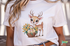 Yellow Gingham Bunny PNG Product Image 5