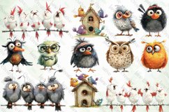Quirky Bird Sublimation Clipart Product Image 3