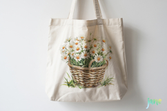 Daisy Flower Girl Watercolor Product Image 4