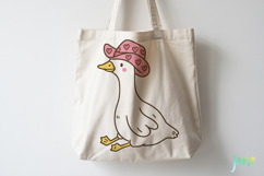 Cute Cowgirl Goose Svg Product Image 4