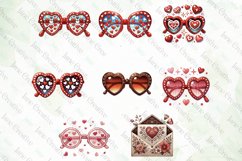 Watercolor Retro Valentine Sublimation Product Image 3