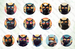 Cat Sunglasses PNG Clipart Bundle Product Image 3