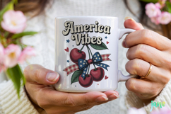 America Cherry 4th of July Sublimation Product Image 4