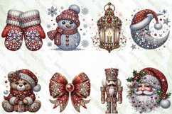 Faux Rhinestones Christmas Sublimation Product Image 4