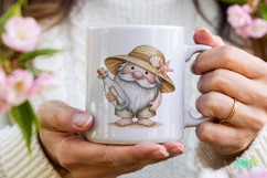 Watercolor Beach Gnome Clipart Product Image 3