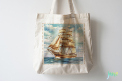 Nautical Vintage Stamp Sublimation Product Image 4