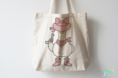 Cute Cowgirl Goose Svg Product Image 4