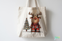 Quirky Funny Christmas Reindeer Clipart Product Image 4