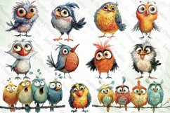 Quirky Bird Sublimation Clipart Product Image 4
