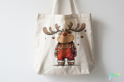 Quirky Funny Christmas Reindeer Clipart Product Image 4