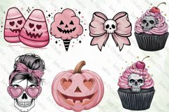 Cute Pink Halloween Sublimation Clipart Product Image 3