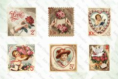 Victorian Valentine Postage Stamps Product Image 3