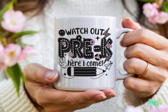 First Day of Pre-K Clipart PNG Product Image 3