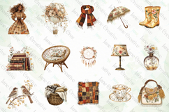 Boho Spring Floral Clipart Bundle Product Image 3