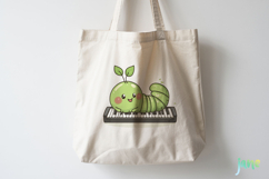 Cute Worm Watercolor Clipart Product Image 3