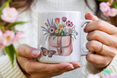 Watercolor Spring Flowers Clipart Product Image 4