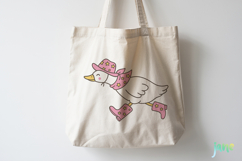 Cute Cowgirl Goose Svg Product Image 4
