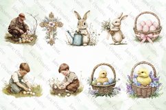 Vintage Easter Illustrations Clipart Product Image 3