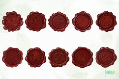 Red Wax Stamp Letter Clipart Bundle Product Image 3
