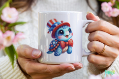 Sea Turtle 4th of July Clipart Product Image 5