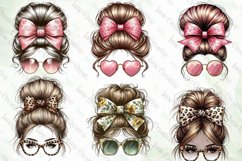 Messy Bun Mom Life Sublimation Clipart Product Image 4