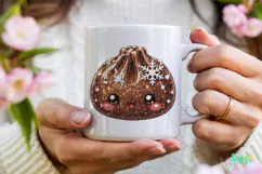 Glitter Christmas Dumpling Clipart Product Image 3