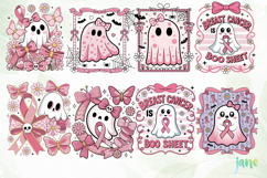 Pink Ghost Breast Cancer Awareness Png Product Image 2