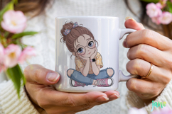Cute Little Girl Sublimation Product Image 2