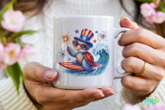 Sea Turtle 4th of July Clipart Product Image 4