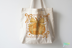 Pumpkin Autumn Coquette Bow Sublimation Product Image 4