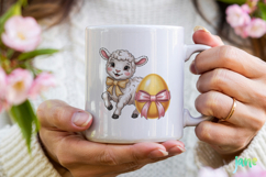 Yellow Gingham Bunny PNG Product Image 4