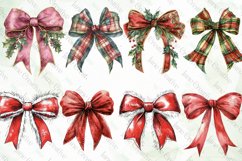 Christmas Bow Sublimation Clipart Product Image 4