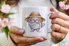 Watercolor Beach Gnome Clipart Product Image 5