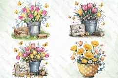 Spring Flower Garden Sublimation Clipart Product Image 4