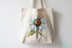 Daisy Flower Girl Watercolor Product Image 4