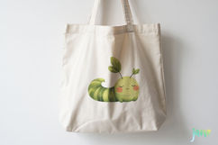 Cute Worm Watercolor Clipart Product Image 3