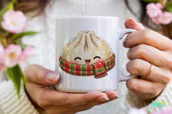 Glitter Christmas Dumpling Clipart Product Image 3