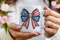 America Bow 4th of July Sublimation Product Image 4