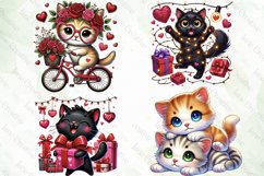 Cute Kitten Valentine’s Day Sublimation Product Image 4