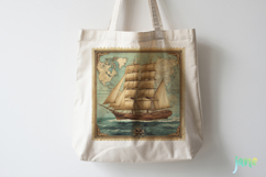 Nautical Vintage Stamp Sublimation Product Image 4