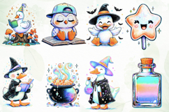 Pastel Witchy Goose Clipart Sublimation Product Image 6