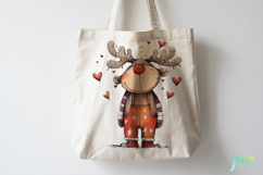Quirky Funny Christmas Reindeer Clipart Product Image 4