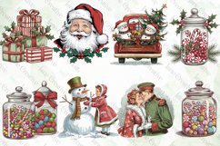 Vintage Christmas Bundle PNG Sublimation Product Image 4