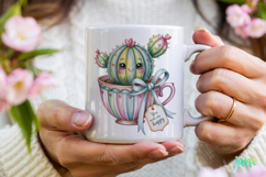 Valentine Succulent Pots PNG Product Image 4