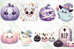 Pink Halloween Clipart Sublimation Product Image 4