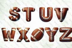 American Football Doodle Letters Clipart Product Image 4