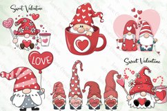 Valentines Gnome Sublimation Clipart Product Image 4